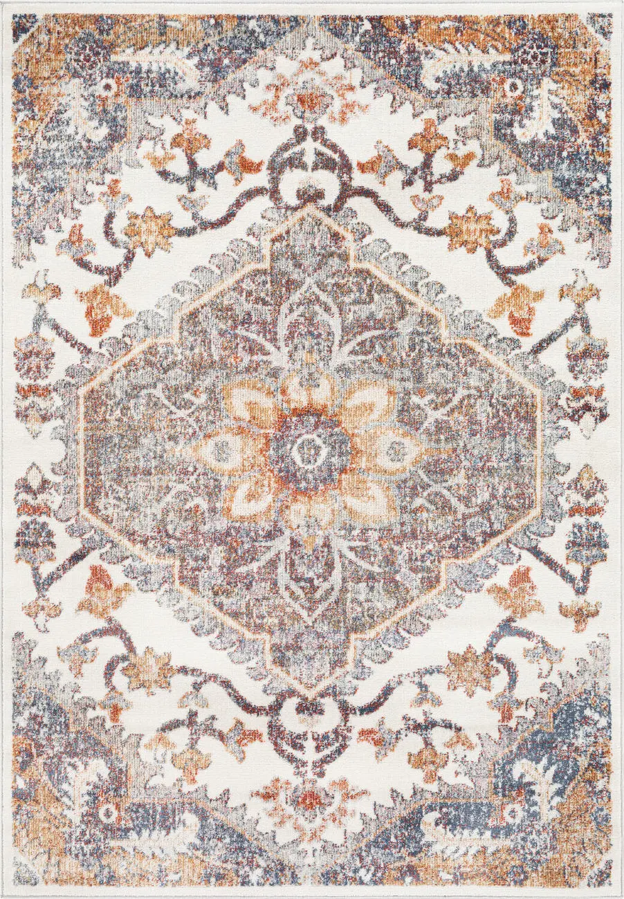 Modern Loom Bilbao BBO-2317 Multi-Colored Power Loomed Synthetic Rug