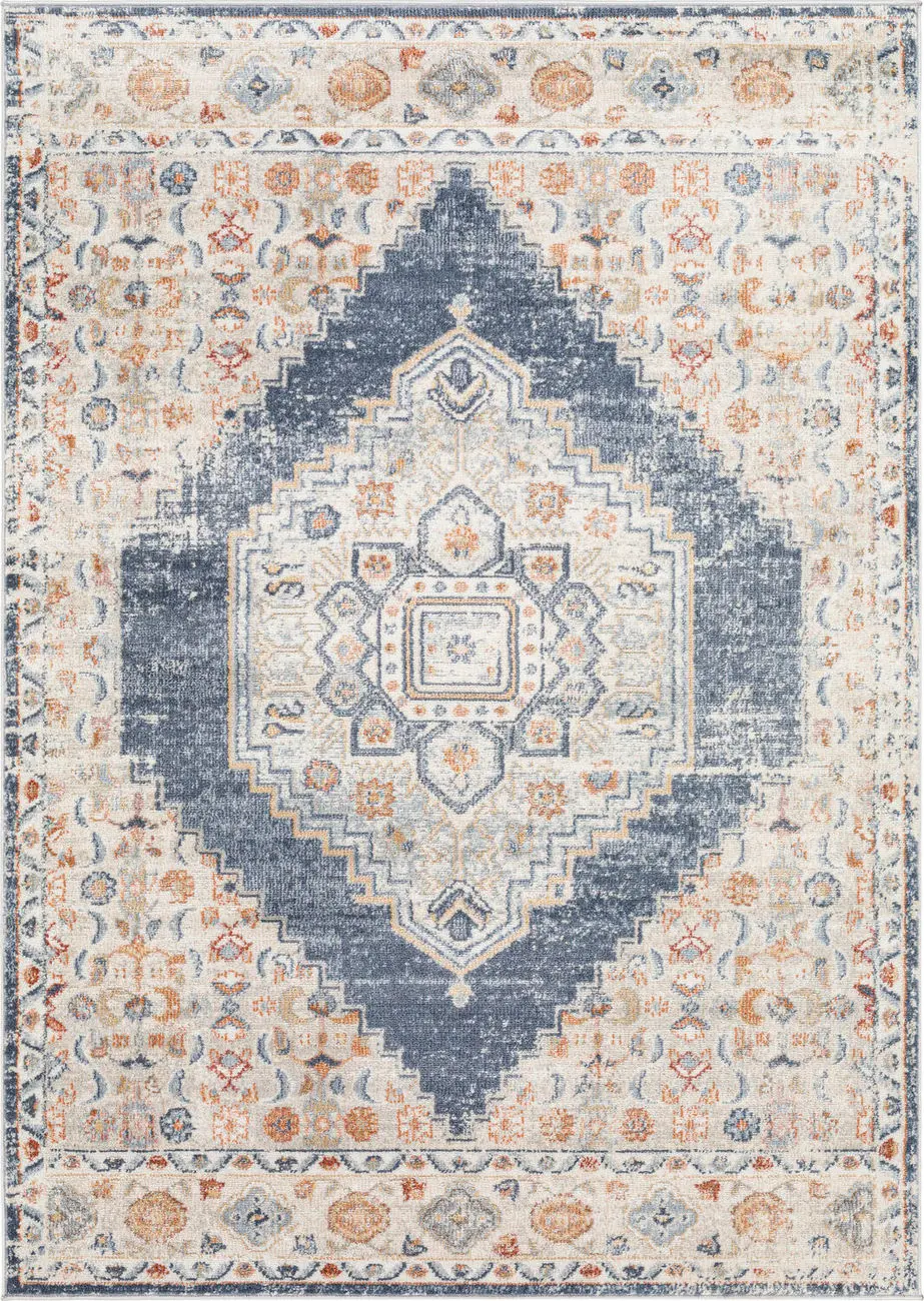 Modern Loom Bilbao BBO-2322 Multi-Colored Power Loomed Synthetic Rug