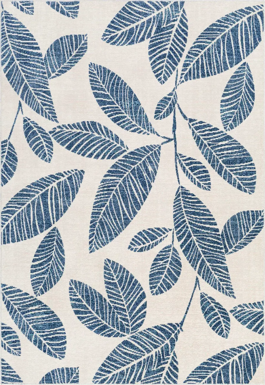 Modern Loom Adelhel ADL-2321 Blue Power Loomed Synthetic Rug