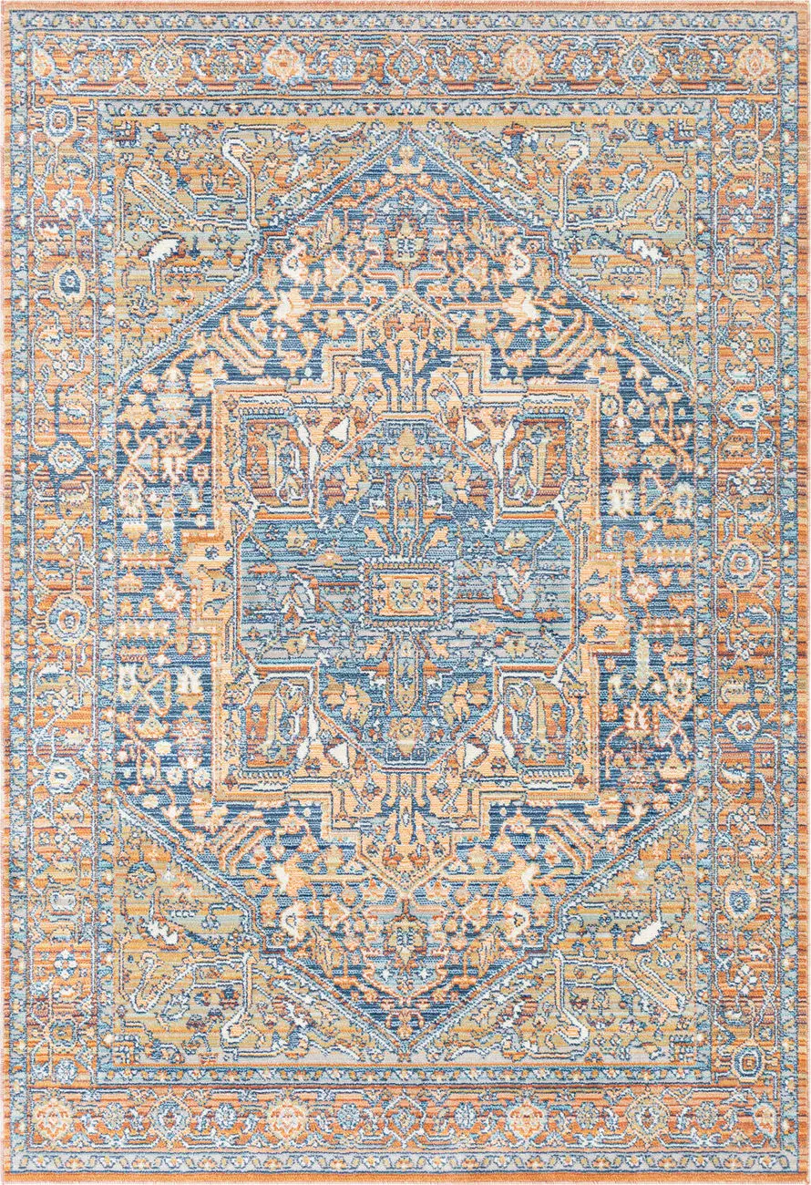 Modern Loom Adelhel ADL-2325 Multi-Colored Power Loomed Synthetic Rug