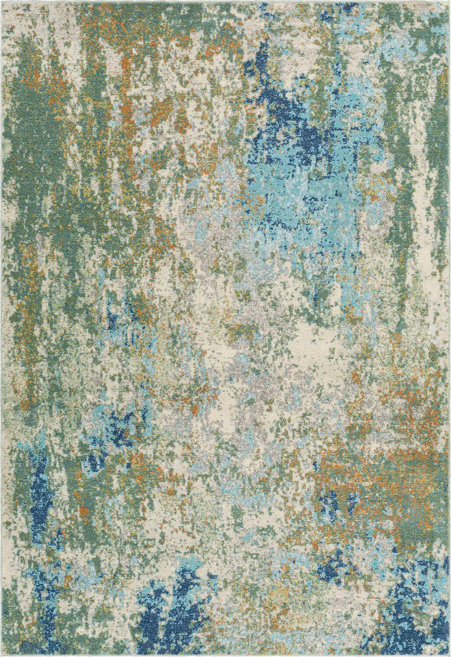 Modern Loom Adelhel ADL-2332 Multi-Colored Power Loomed Synthetic Rug