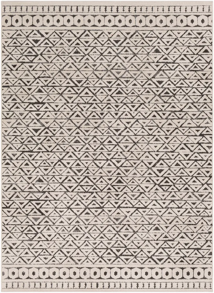 Aceri ACI-2315 Medium Gray Synthetic Abstract Rug