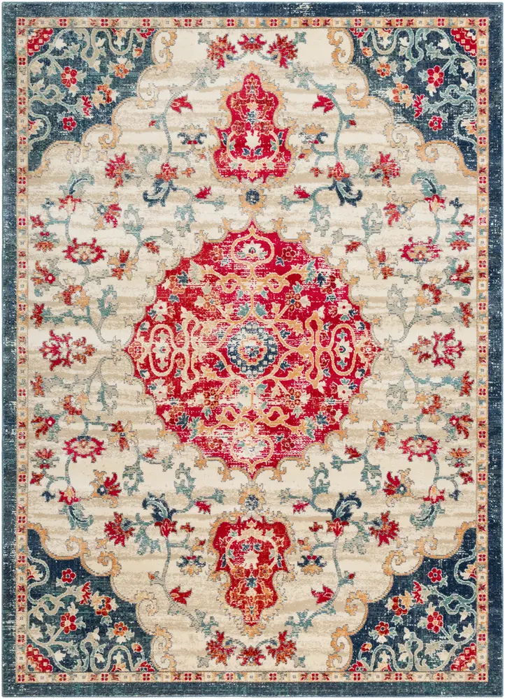Bohemian BOM-2310 Bright Pink Abstract Transitional Rug