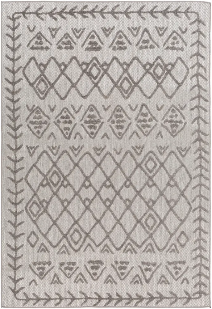 Big sur BSR-2300 Taupe Abstract Synthetic Rug