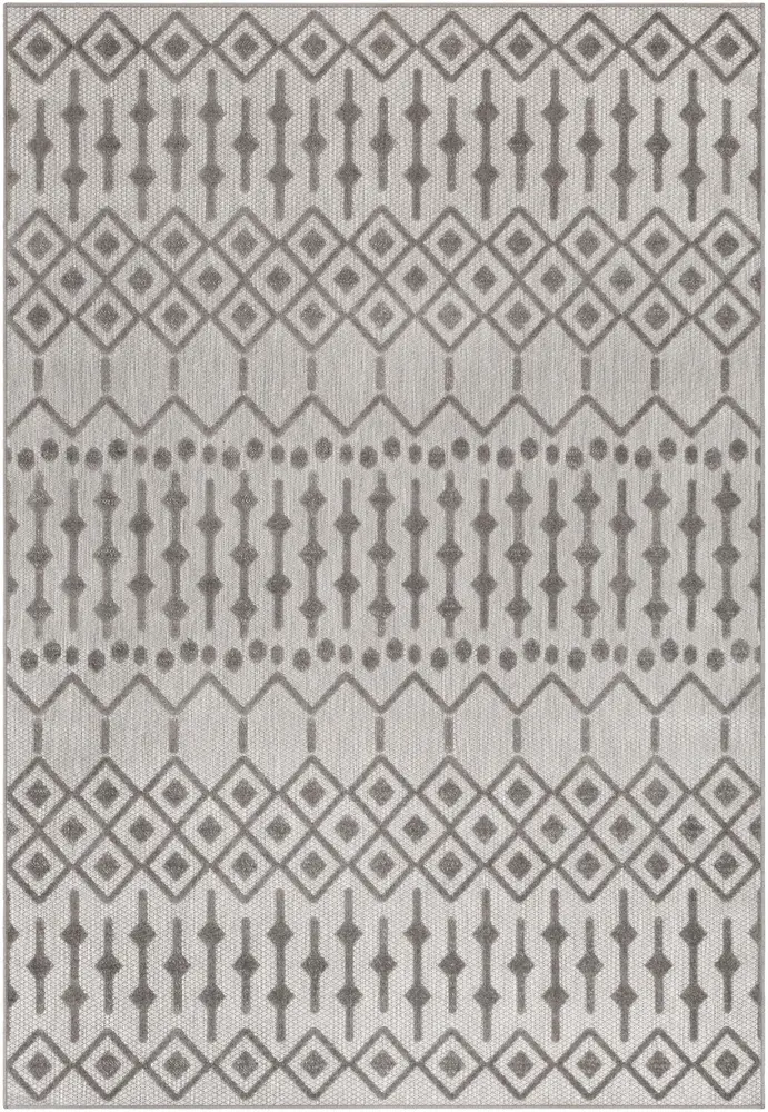 Big sur BSR-2309 Light Gray Synthetic Abstract Rug
