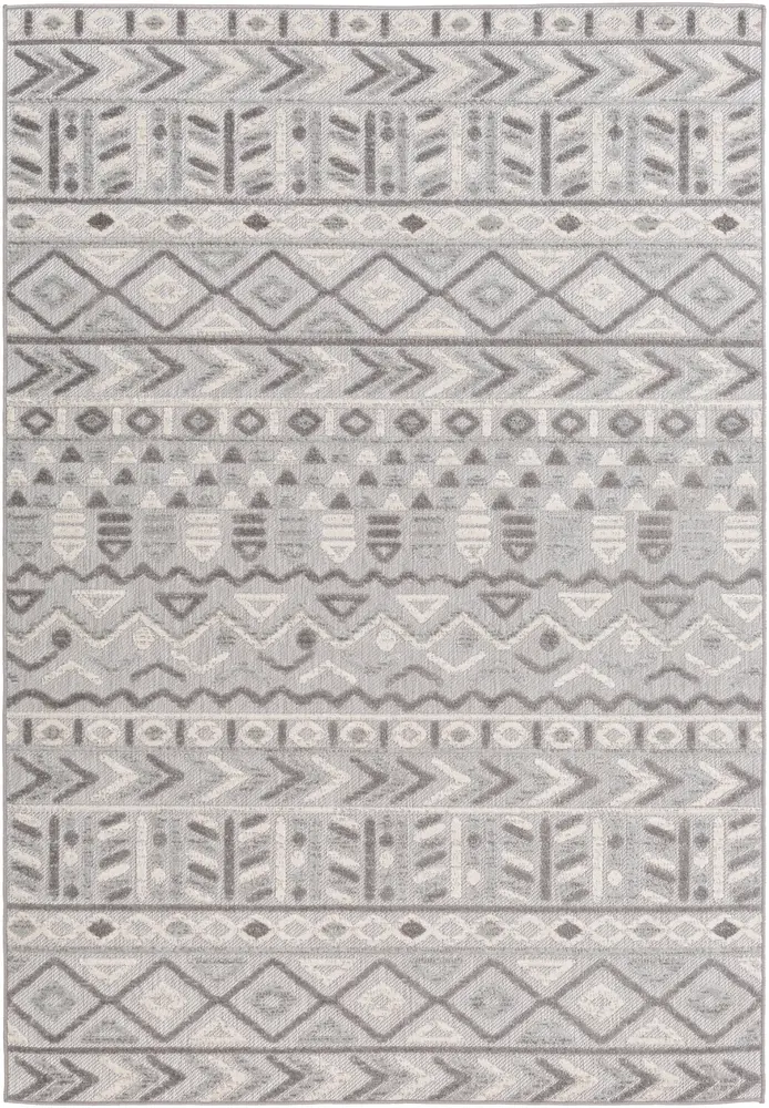 Big sur BSR-2311 Light Gray Synthetic Abstract Rug