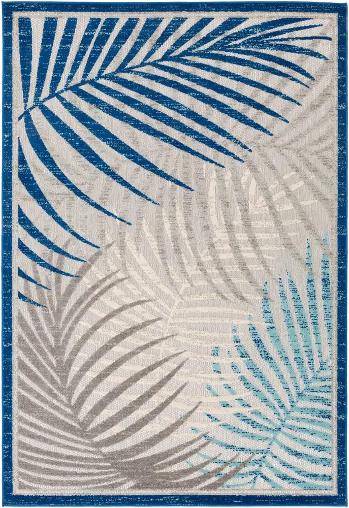Big sur BSR-2312 Dark Blue Bordered Transitional Rug