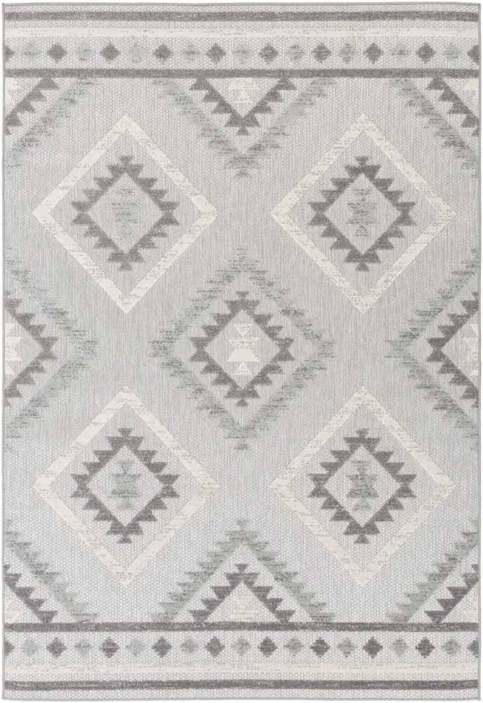 Big sur BSR-2313 Light Gray Abstract Patterned Rug