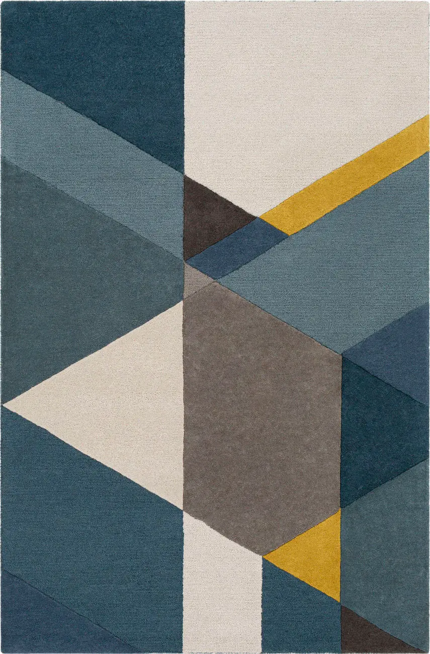 Modern Loom Brooklyn BRO-2306 Blue Hand Tufted Wool Rug