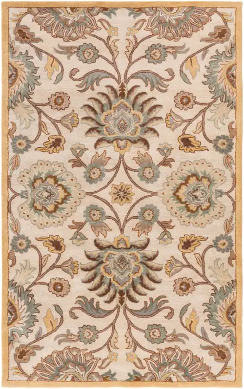 Surya Caesar CAE-1012 Medium Gray Floral Traditional Rug