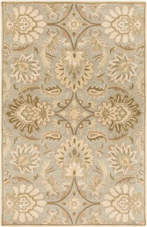 Surya Caesar CAE-1111 Medium Gray Floral Wool Rug