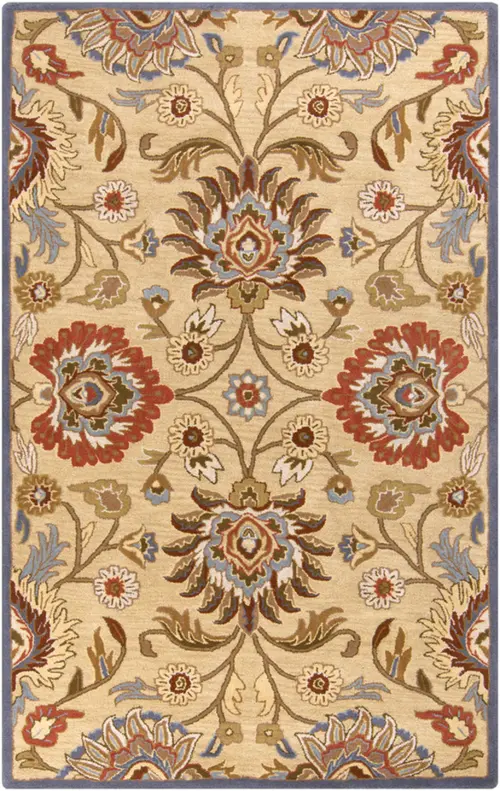 Surya Caesar CAE-1116 Ivory Wool Floral Rug