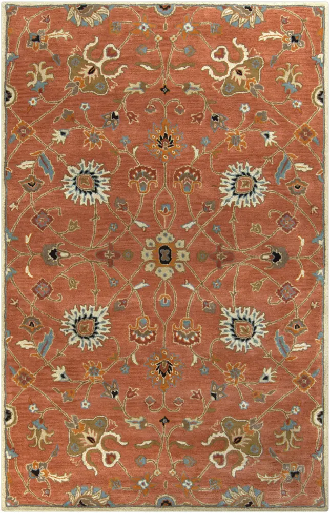 Caesar CAE-1119 Clay Traditional Floral Rug