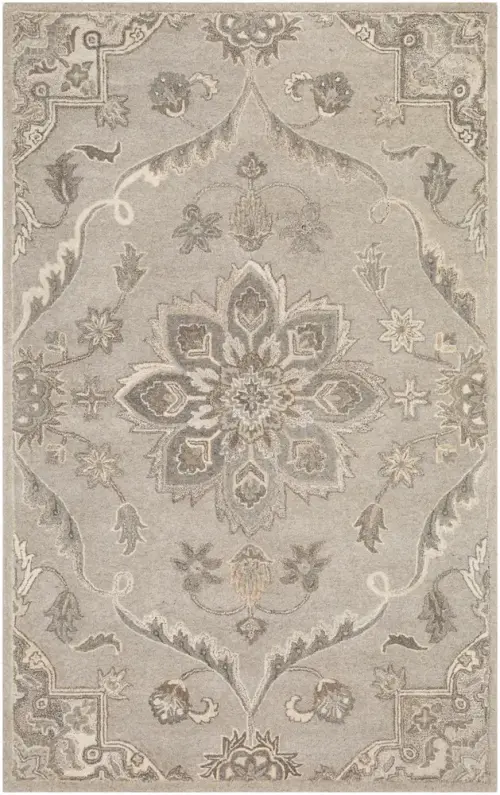 Surya Caesar CAE-1201 Taupe Floral Traditional Rug