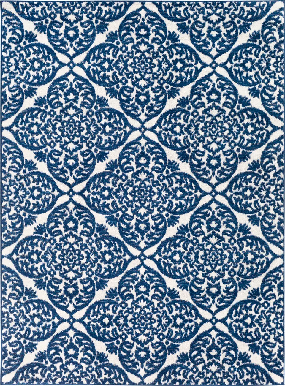 Modern Loom Cesar CEG-2301 Blue Power Loomed Synthetic Rug