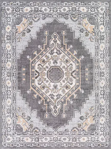 Modern Loom Cesar CEG-2308 Gray Power Loomed Synthetic Rug Product Image