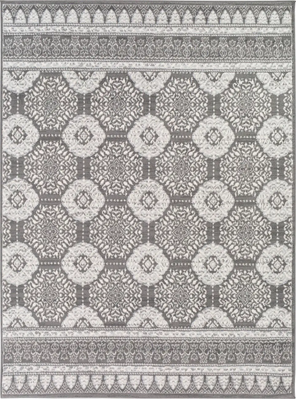 Modern Loom Cesar CEG-2340 Gray Power Loomed Synthetic Rug
