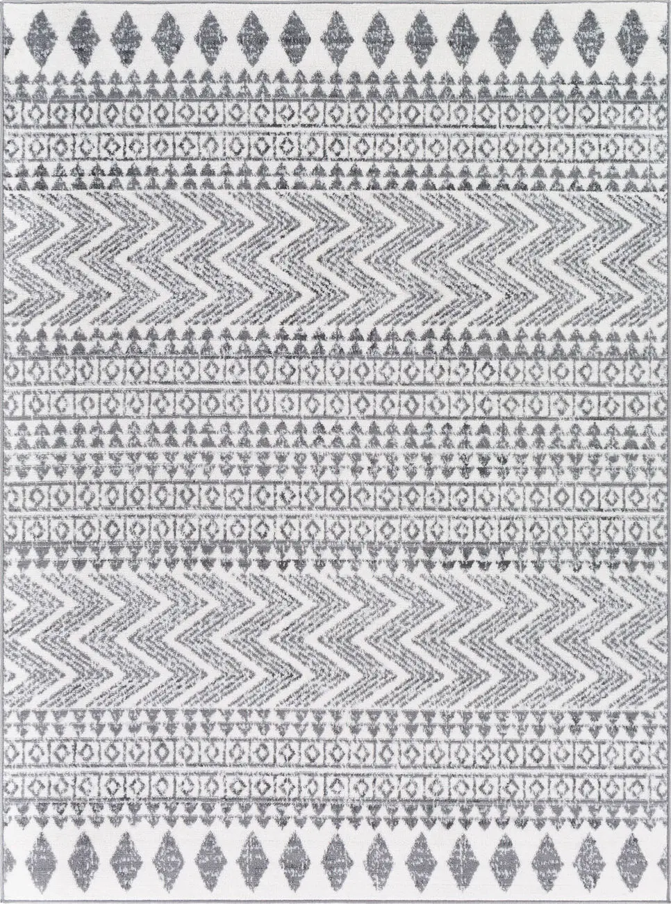 Modern Loom Adlisel ADE-2343 Gray Power Loomed Synthetic Rug