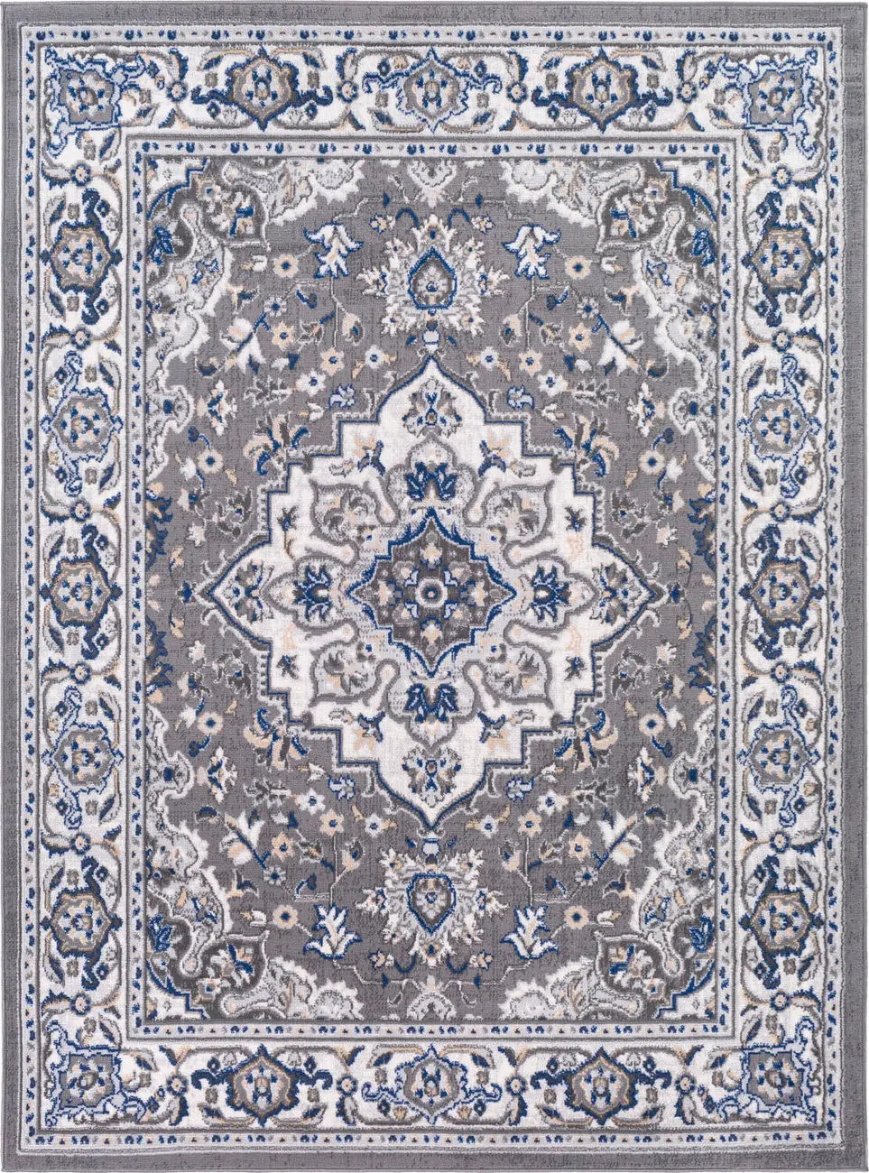 Modern Loom Cesar CEG-2353 Blue Power Loomed Synthetic Rug