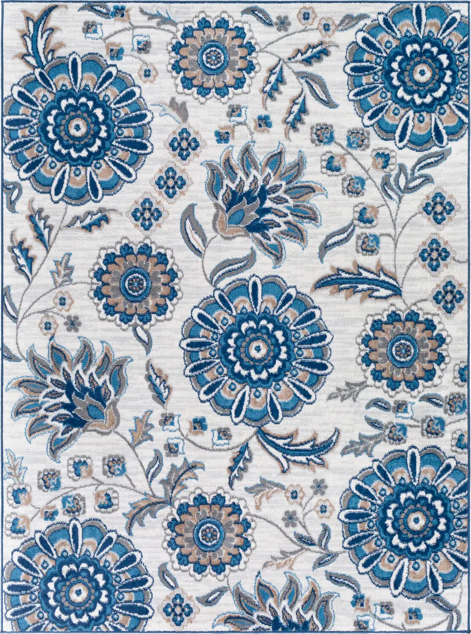 Modern Loom Adlisel ADE-2360 Blue Power Loomed Synthetic Rug