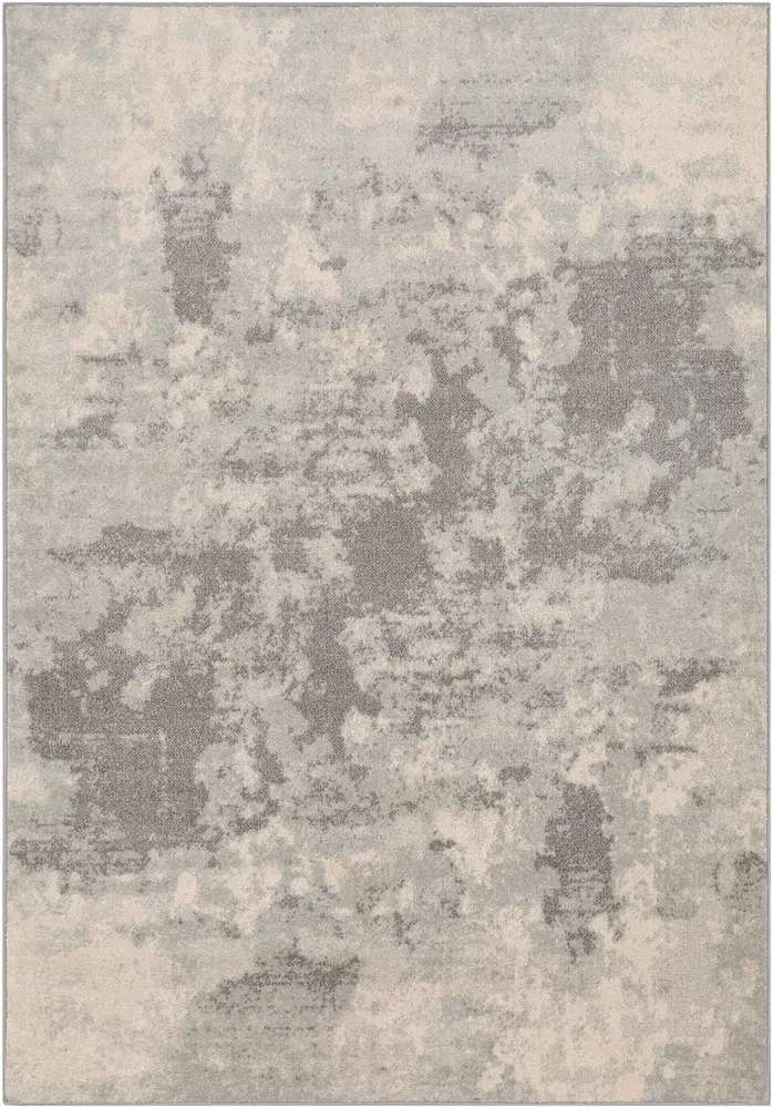 Adrastephae ADA-2320 Light Gray Synthetic Abstract Rug