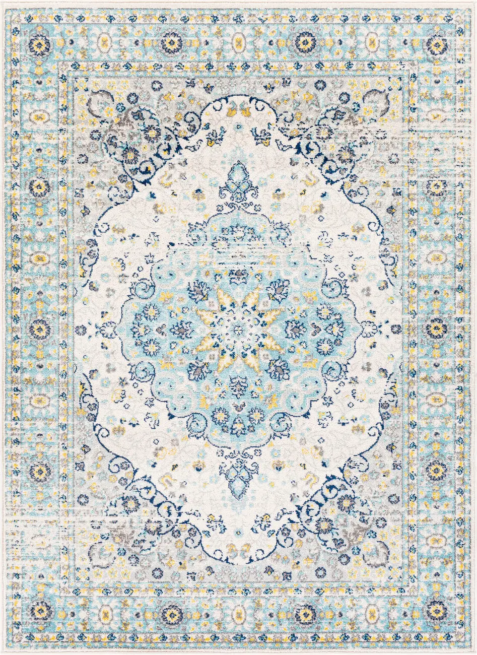 Modern Loom Adrastephae ADA-2334 Blue Power Loomed Synthetic Rug