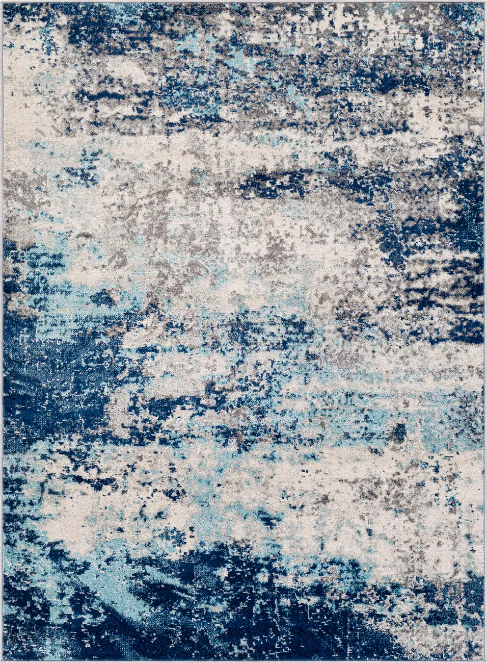 Modern Loom Adrastephae ADA-2342 Blue Power Loomed Synthetic Rug