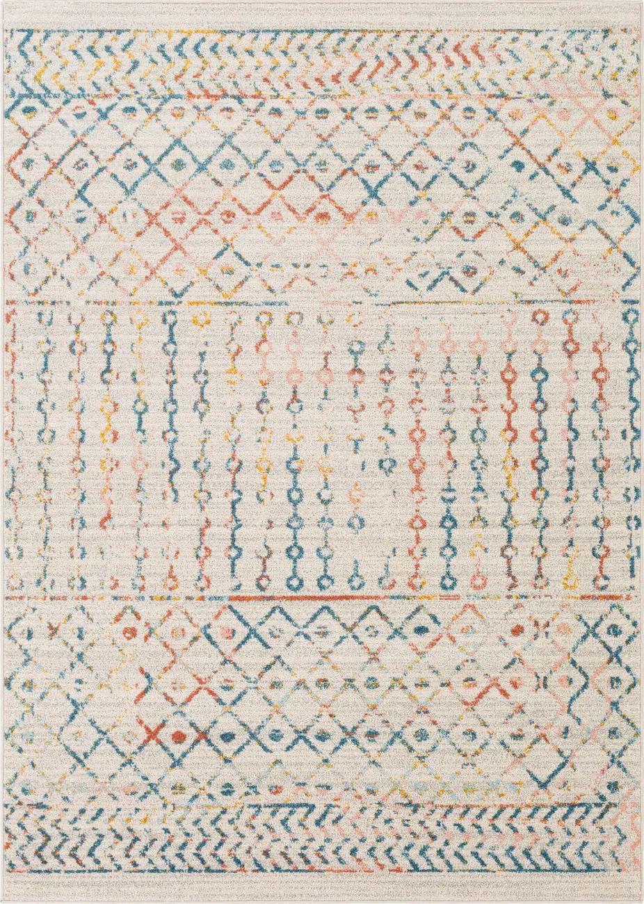 Modern Loom Chester CHE-2368 Multi-Colored Power Loomed Synthetic Rug