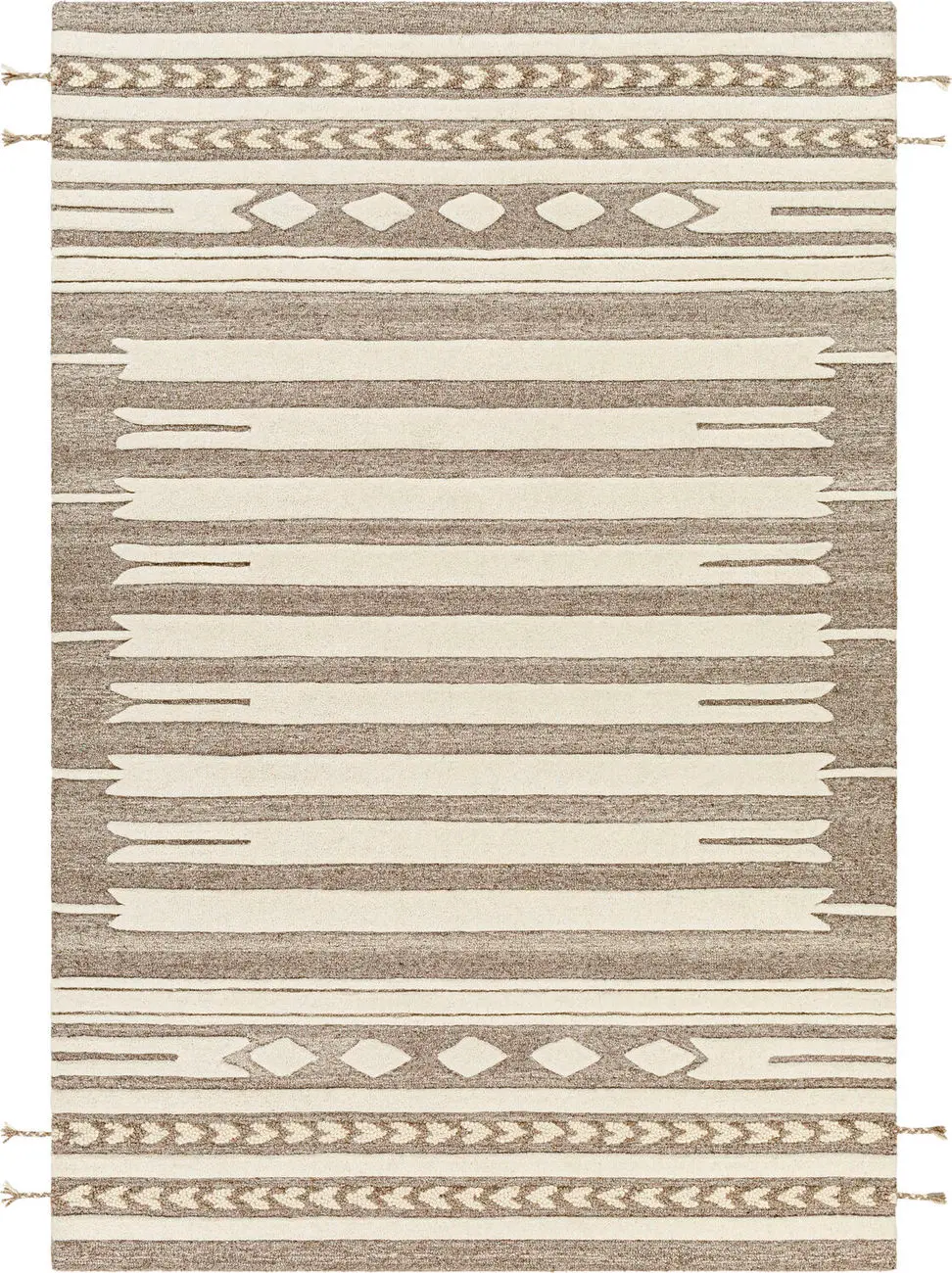 Modern Loom Cherokee CHK-2309 Beige Hand Tufted Wool Rug