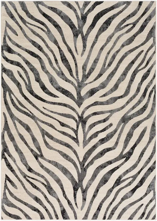 Surya City CIT-2300 Taupe Abstract Cow Hide Rug