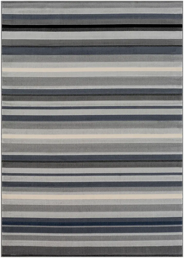 City CIT-2312 Light Gray Abstract Synthetic Rug
