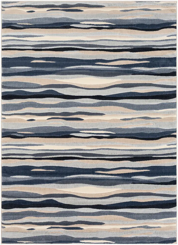 City CIT-2322 Light Gray Synthetic Abstract Rug