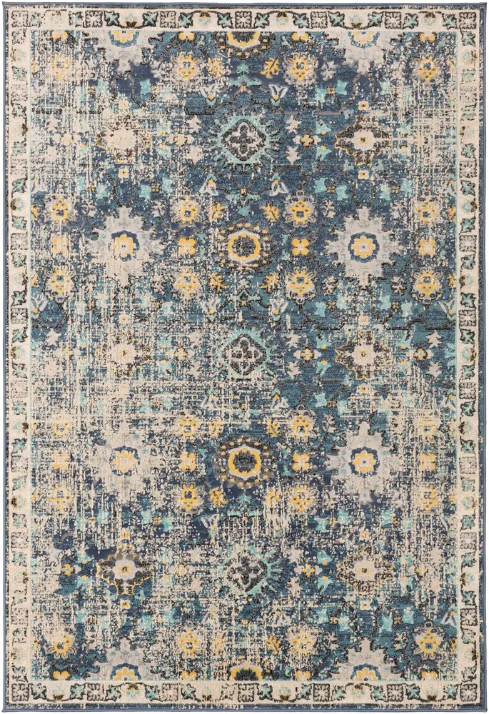 City CIT-2371 Charcoal Traditional Synthetic Rug
