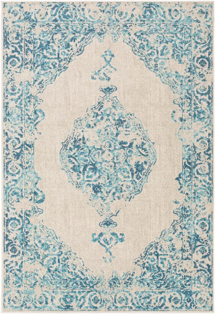 City CIT-2385 Aqua Traditional Transitional Rug