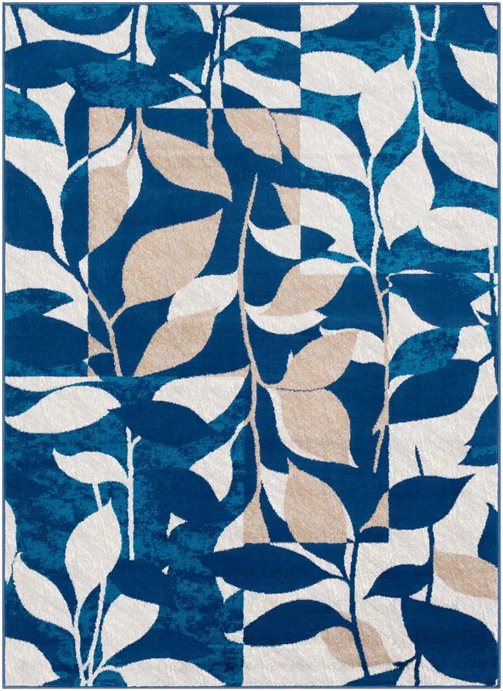 Clairmont CMT-2315 Navy Floral Transitional Rug