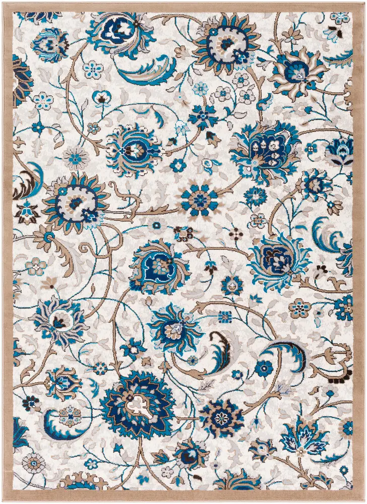 Clairmont CMT-2319 Camel Synthetic Bordered Rug