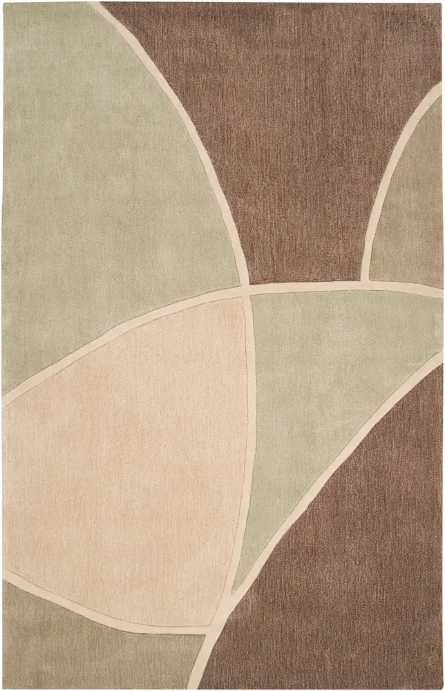 Cosmopolitan COS-8893 Moss Abstract Synthetic Rug