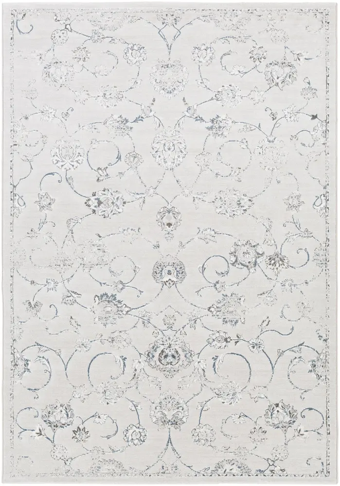 Contempo CPO-3726 Denim Floral Transitional Rug