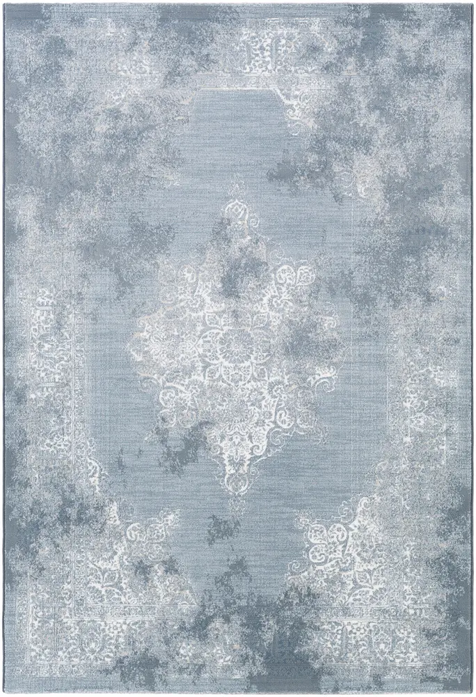 Contempo CPO-3730 Denim Floral Traditional Rug