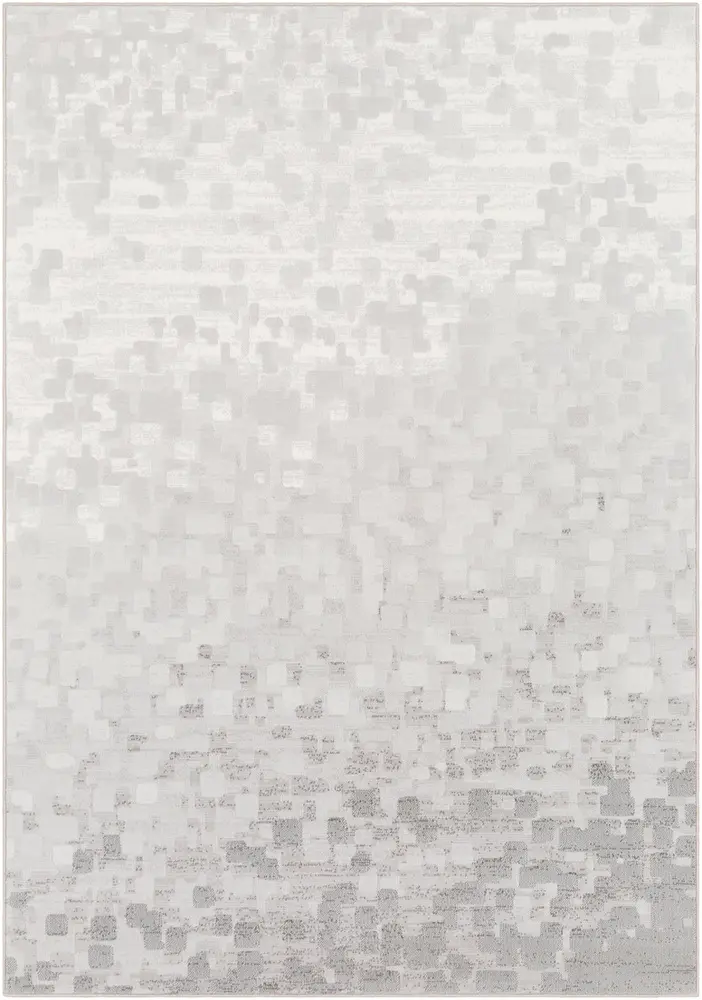 Contempo CPO-3843 Light Gray Abstract Synthetic Rug