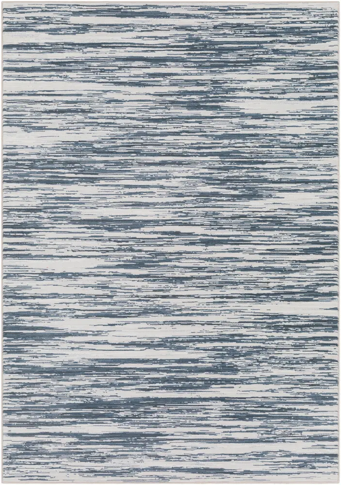 Contempo CPO-3845 Denim Synthetic Abstract Rug