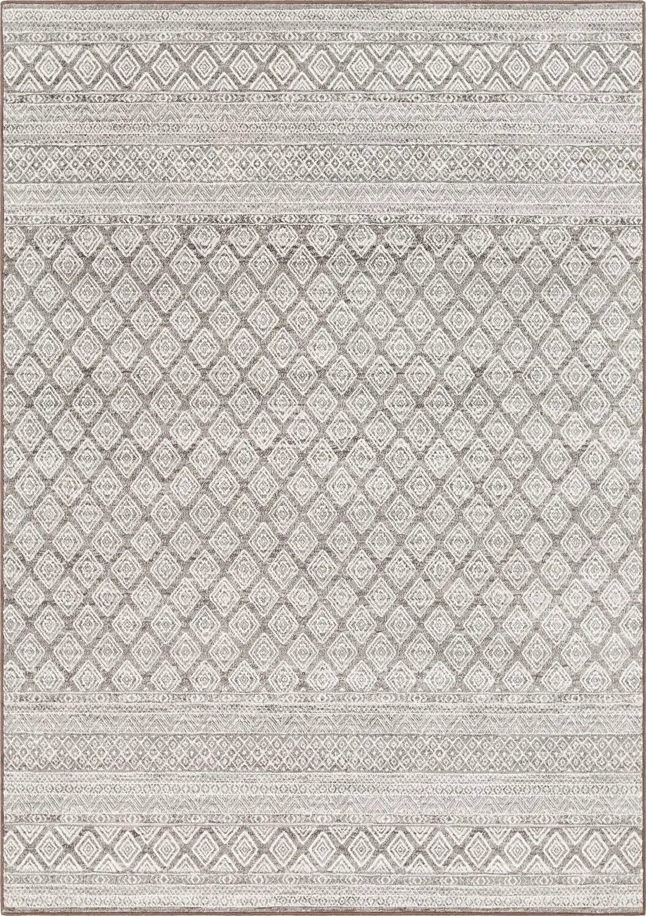 Contempo CPO-3847 Gray Patterned Synthetic Rug
