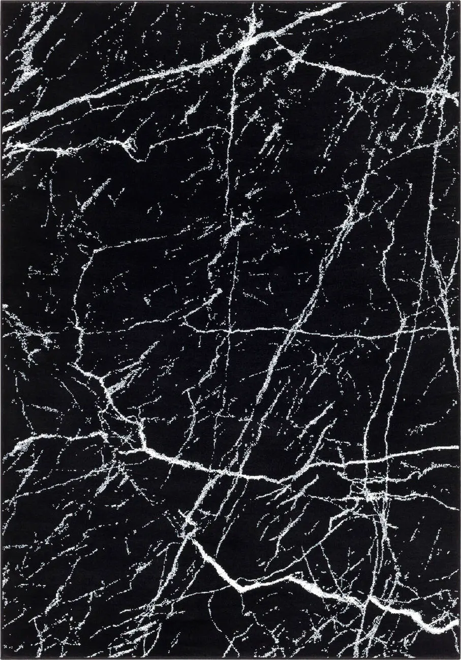 Modern Loom Contempo CPO-3858 Black Power Loomed Synthetic Rug