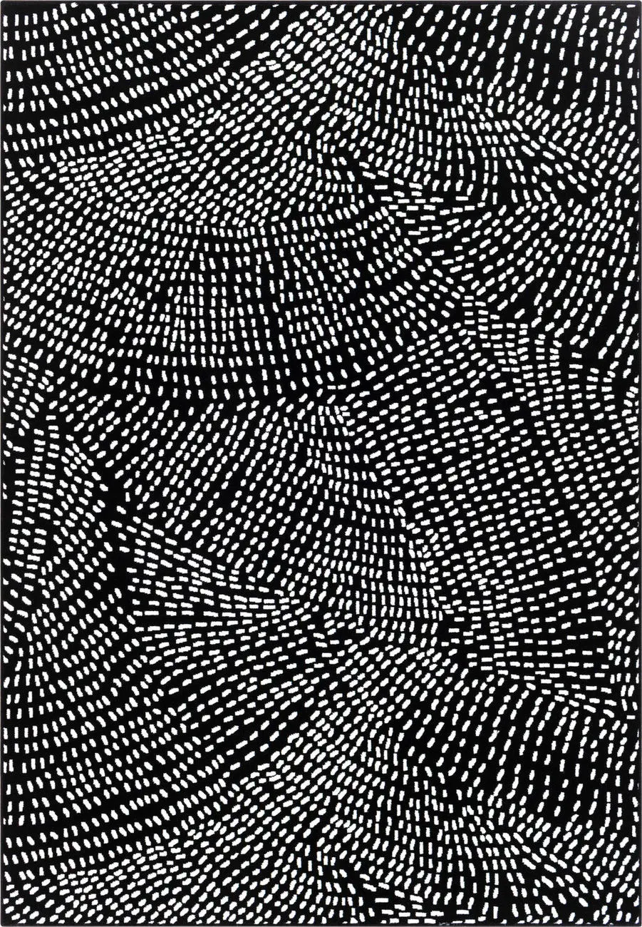 Modern Loom Contempo CPO-3859 Black Power Loomed Synthetic Rug