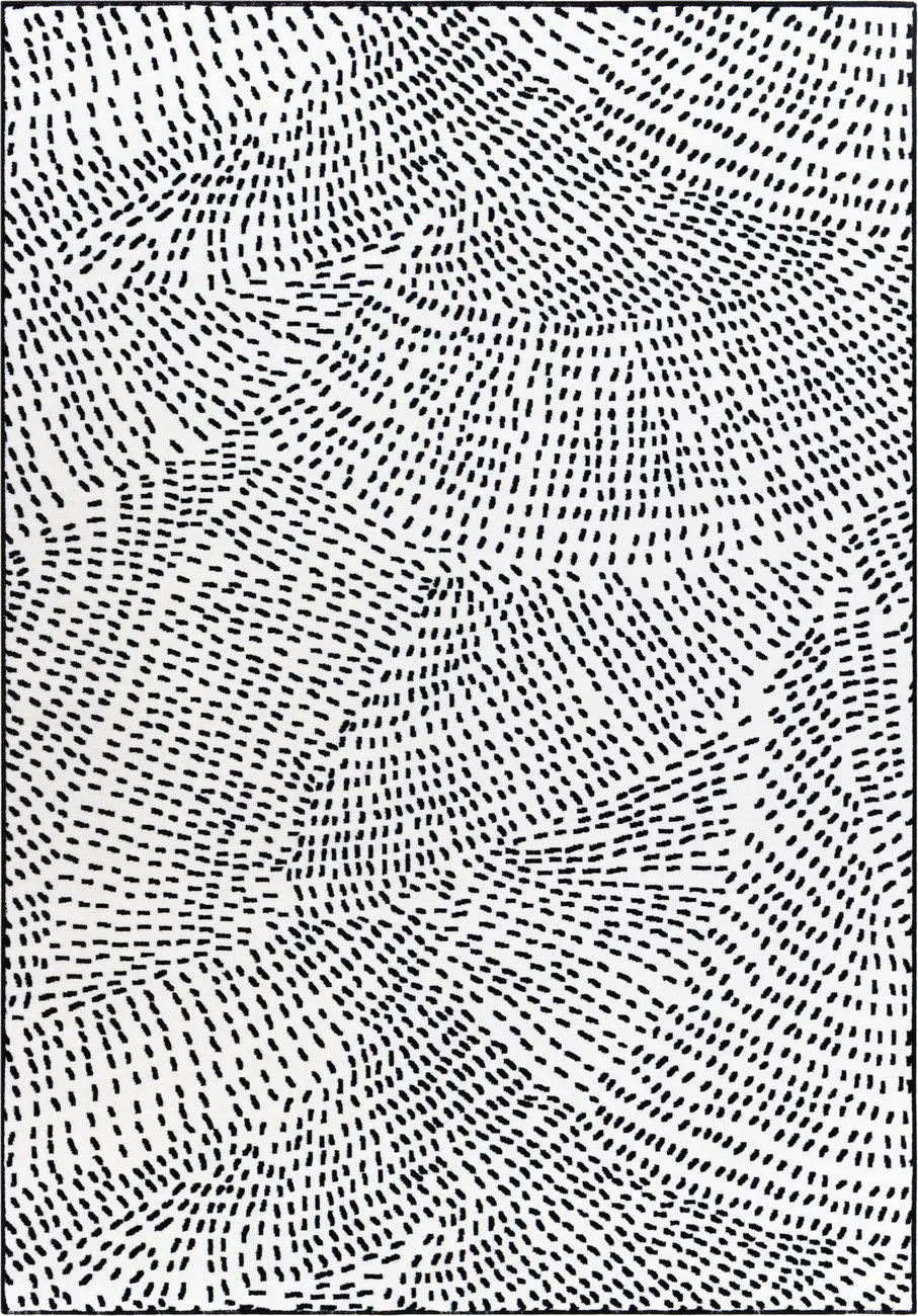 Modern Loom Contempo CPO-3860 Black Power Loomed Synthetic Rug