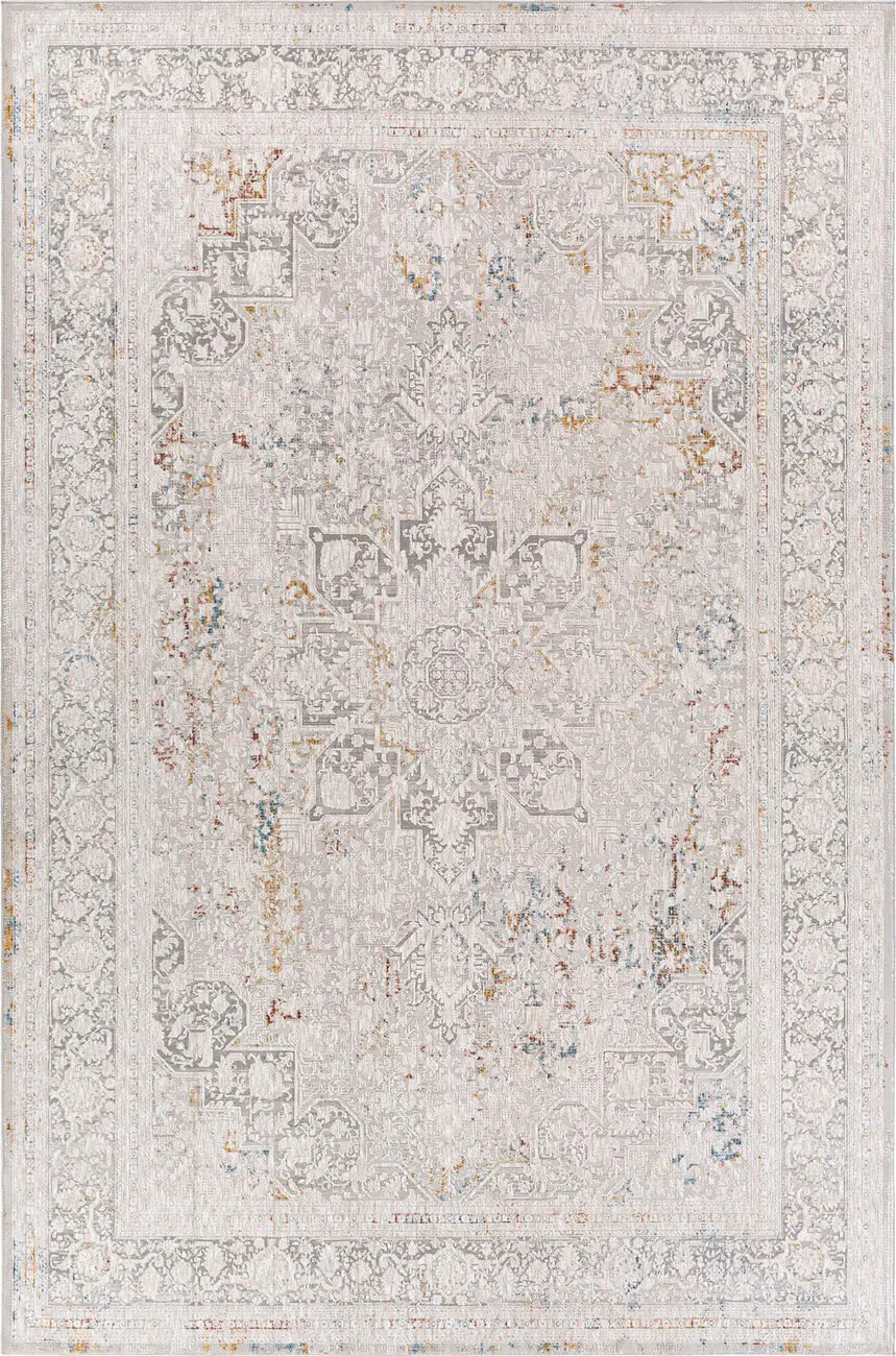 Modern Loom Carmel CRL-2313 Gray Power Loomed Synthetic Rug