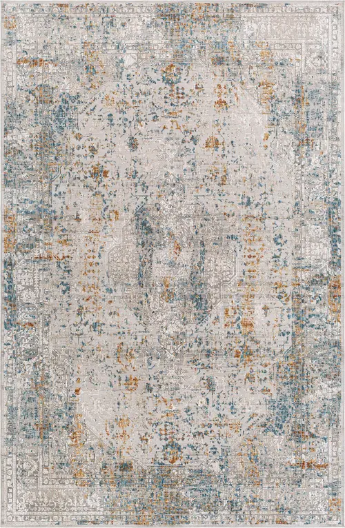 Modern Loom Carmel CRL-2317 Multi-Colored Power Loomed Synthetic Rug