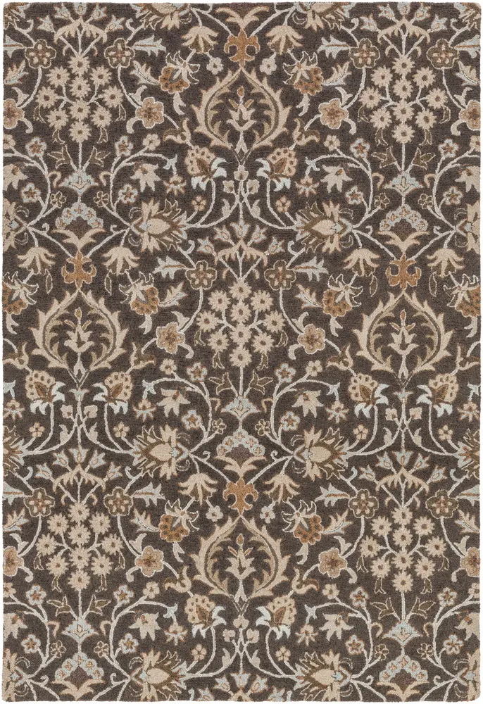 Castille CTL-2004 Black Traditional Wool Rug