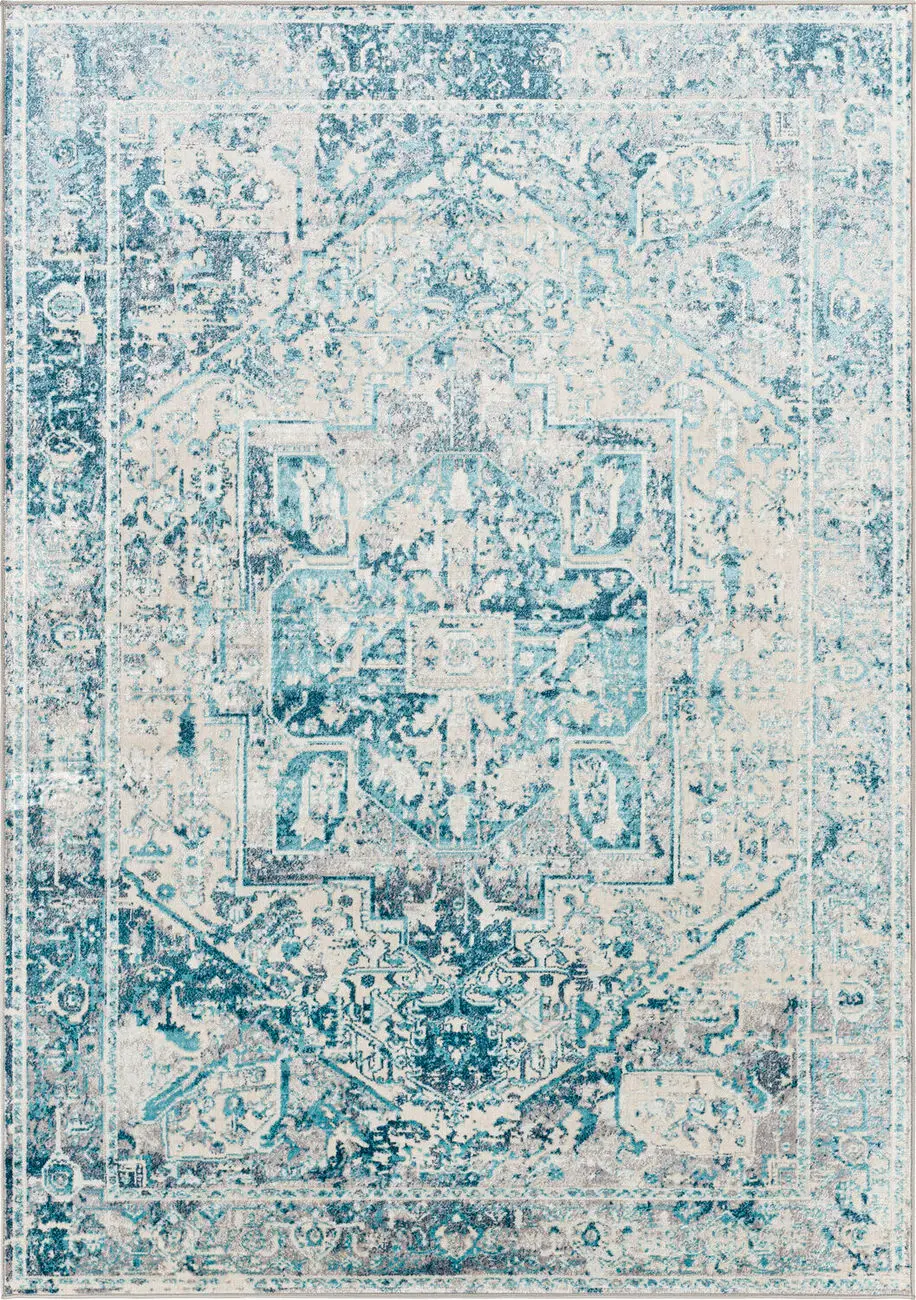 Modern Loom Couture CTU-2320 Blue Power Loomed Synthetic Rug