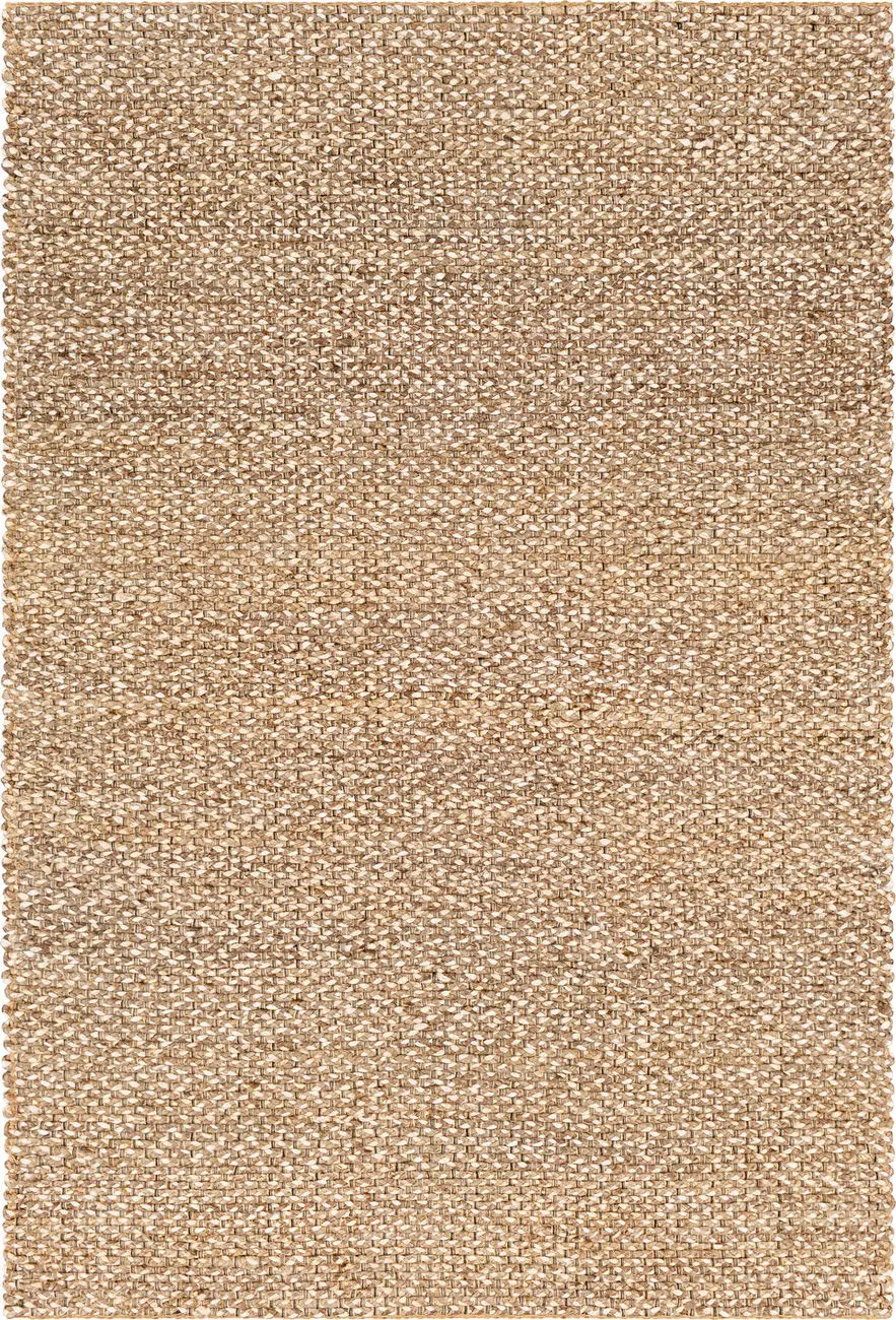Curacao CUR-2301 Brown Natural Fiber Abstract Rug